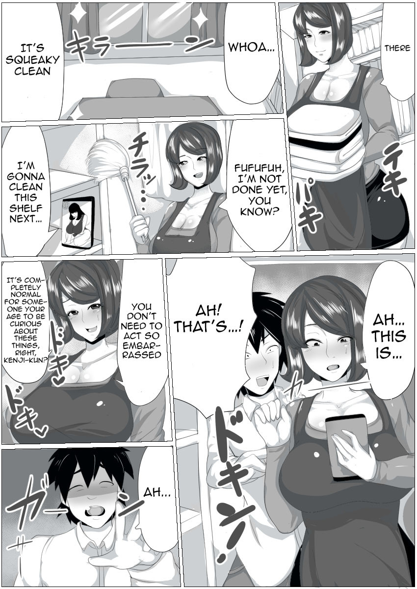 Hentai Manga Comic-A Story About a Virgin Who Hires a House Cleaning Service And a Huge Tittied Housewife Showed Up. She Figured Out He's a Virgin So He Got Depressed, And She Decided To Pop His Cherry In Order To Cheer-Read-3